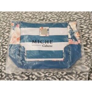 New In Package Retired Miche Demi Shell "Cabana" Faux Leather Teal White Floral